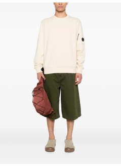 c.p.company sudadera hombre sweatshirts crew neck in diagonal raised fleece - 19cmss713a005086w 402