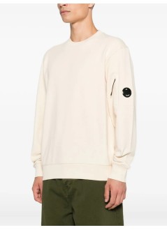 c.p.company sudadera hombre sweatshirts crew neck in diagonal raised fleece - 19cmss713a005086w 402