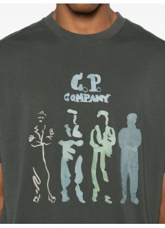 c.p.company t-shirt mant-shirts short sleeve in jersey 30/1 - 19cmts105a005100w 978
