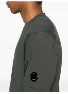 c.p.company sweater mansweatshirts crew neck in diagonal raised fleece - 19cmss713a005086w 978