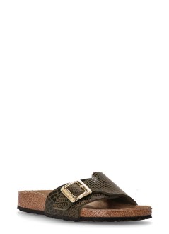 birkenstock sandal womancatalina cb syn - 1030320 shiny snake sage