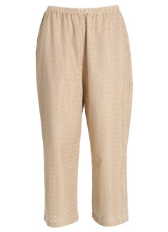 greek archaic kori pantalon mujer pants cross cropped elasticated waist - s25k310033 21001