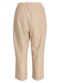 greek archaic kori pantalon mujer pants cross cropped elasticated waist - s25k310033 21001