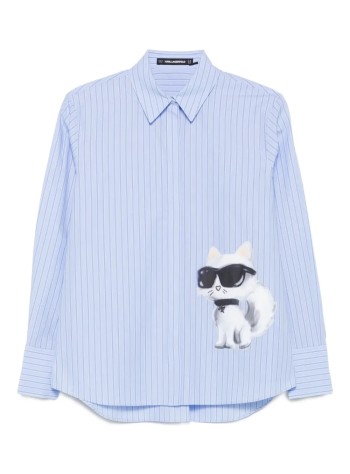 karl lagerfeld camiseria mujer ikon stripe choupette shirt - a3w11029 1ok