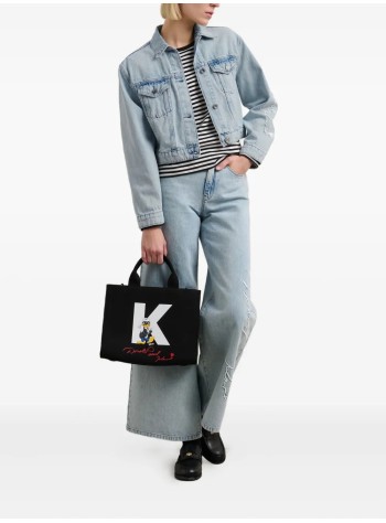 karl lagerfeld outerwear womanklxdisney denim jacket - a3w14054 d23 2