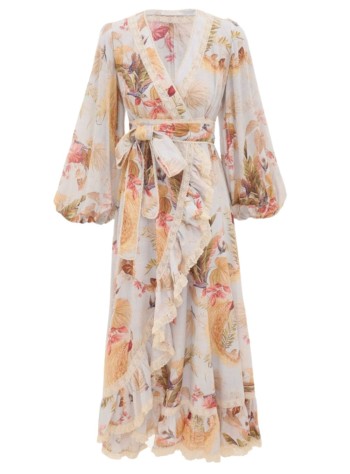 zimmermann dress womanascension frill midi dress - 3240dss253 lbpfl