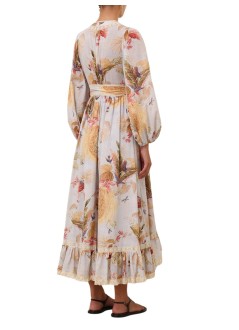 zimmermann dress womanascension frill midi dress - 3240dss253 lbpfl
