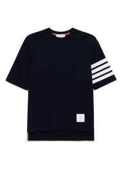 thom browne camiseta hombre tee w/ 4bar in sustainable jersey - mjs168g07862 415