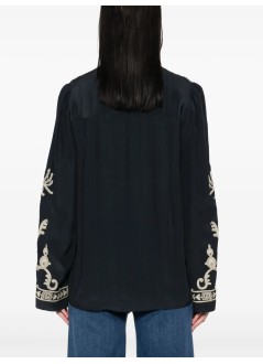 isabel marant t-shirt womanfalonne gb - 25aht0652fac3j02e 01bk