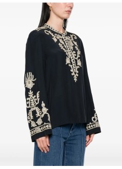 isabel marant t-shirt womanfalonne gb - 25aht0652fac3j02e 01bk