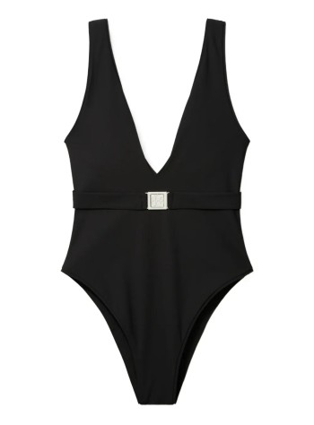 tory burch swimsuit womanbelted logo swimsuit - 170683001 001