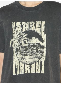 isabel marant t-shirt manhonore-gb - 25ats0052hbc3n09h 02fk