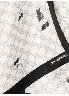 karl lagerfeld neckwear womanikon silk scarf - a3w33066 100