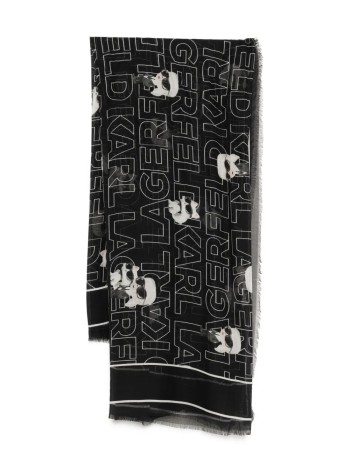 karl lagerfeld neckwear womanikon modal scarf - a3w33065 999