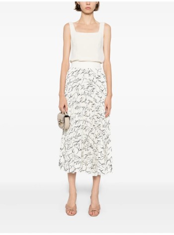karl lagerfeld falda mujer commercial pleated skirt - a3w12016 2cp 2
