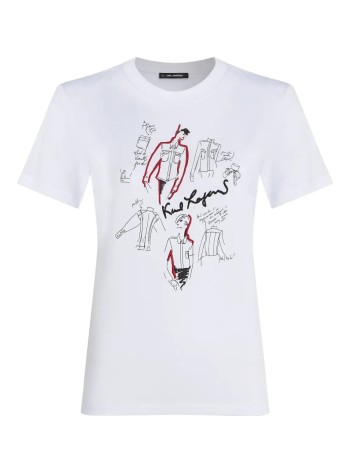 karl lagerfeld top mujer karl series t shirt - a3w17099 100
