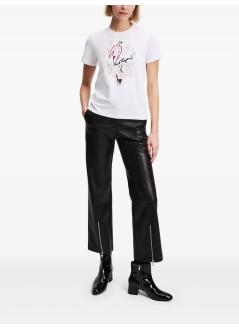 karl lagerfeld top womankarl series t shirt - a3w17099 100