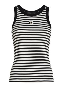karl lagerfeld top mujer ikon ribbed tank - a3w17079 1ug