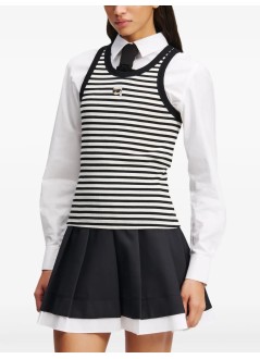 karl lagerfeld top mujer ikon ribbed tank - a3w17079 1ug