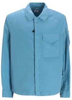 c.p.company outerwear hombre overshirt in chrome - r - 19cmos089a005904g 815