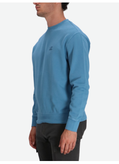 c.p.company sweater mansweatshirts crew neck in brushed emerized diagonal fleece - 19cmss718b006372r 815