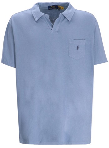 polo ralph lauren polo manssjohnnym10-short sleeve-polo shirt - 710964512010 channel blue