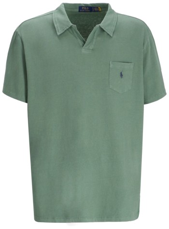 polo ralph lauren polo manssjohnnym10-short sleeve-polo shirt - 710964512008 fatigue