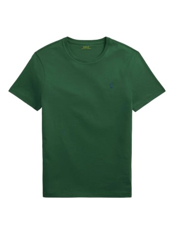 polo ralph lauren t-shirt mansscncmslm2-short sleeve-t-shirt - 710671438425 washed forest c7598