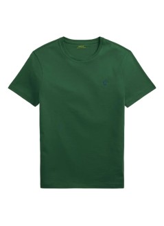 polo ralph lauren t-shirt mansscncmslm2-short sleeve-t-shirt - 710671438425 washed forest c7598