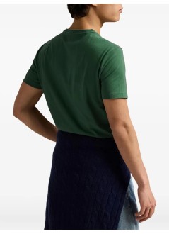 polo ralph lauren t-shirt mansscncmslm2-short sleeve-t-shirt - 710671438425 washed forest c7598