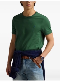 polo ralph lauren t-shirt mansscncmslm2-short sleeve-t-shirt - 710671438425 washed forest c7598