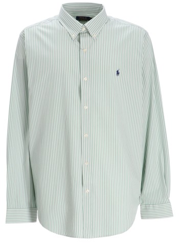 polo ralph lauren shirt mancubdppcs-long sleeve-sport shirt - 710929346019 6779g granite green white