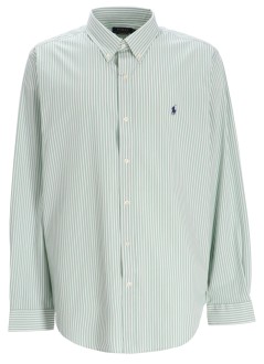 polo ralph lauren shirt mancubdppcs-long sleeve-sport shirt - 710929346019 6779g granite green white