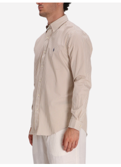 polo ralph lauren shirt mancubdppcs-long sleeve-sport shirt - 710929346020 6779i coastal beige white
