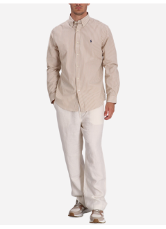 polo ralph lauren pant  manrfltfeasyp-pleated - 710971941002 antique cream