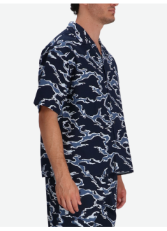 kenzo camiseria hombre kenzo ocean camo hawaiian short sleeve shirt - ff65ch1329s1 77