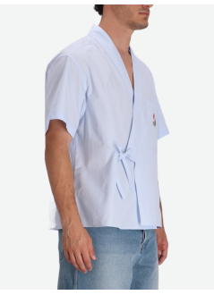 kenzo shirt mankenzo archive bouquet kimono short sleeve shirt - ff65ch1319li 62a