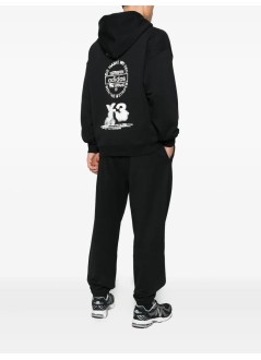 y3 sweater many-3 graphic hoodie - jx4748 black