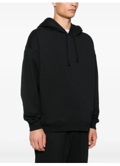 y3 sweater many-3 graphic hoodie - jx4748 black