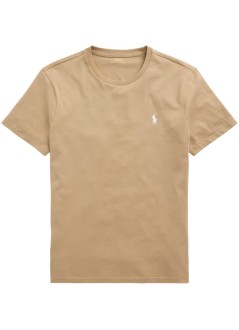 polo ralph lauren t-shirt mansscncmslm2-short sleeve-t-shirt - 710671438329 cafe tan c8176