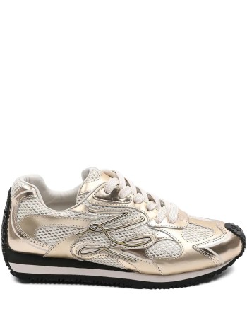 karl lagerfeld sneaker womanvelocette autograph overlay - kl63925 4gd