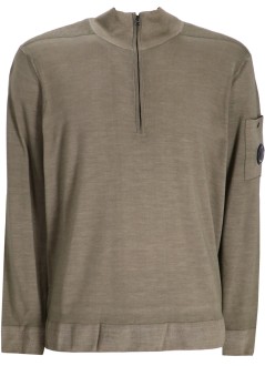 c.p.company knitwear manknitwear polo collar in fast dyed merinos - 19cmkn025a003247f 356