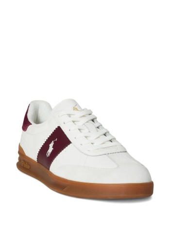 polo ralph lauren sneaker manhrt aera pp-sneakers-low top lace - 809973706003 off white wine 2