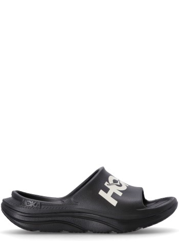 hoka one one playa hombre ora atlethic  slide - 1155154 black white