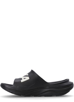 hoka one one beach manora atlethic  slide - 1155154 black white