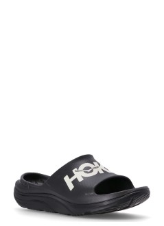 hoka one one beach manora atlethic  slide - 1155154 black white