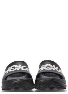 hoka one one beach manora atlethic  slide - 1155154 black white