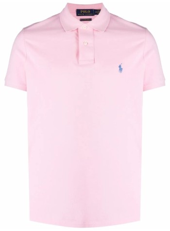 polo ralph lauren polo mansskccmslm1-short sleeve-knit - 710782592033 carmel pink c7349