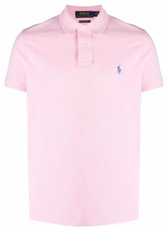 polo ralph lauren polo hombre sskccmslm1-short sleeve-knit - 710782592033 carmel pink c7349