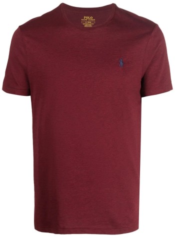 polo ralph lauren t-shirt mansscncmslm2-short sleeve-t-shirt - 710671438283 spring wine heather c7996